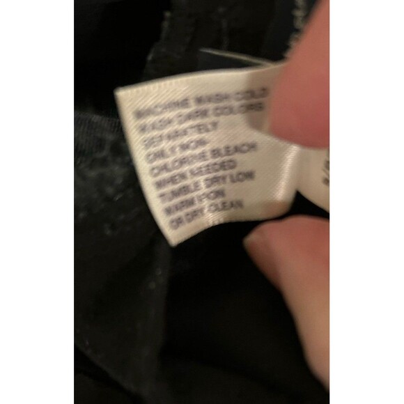 Gap Maternity Black Pants Hip Slung Fit SZ 12 Cotton Nylon Blend Wide Leg Flare - Picture 4 of 8